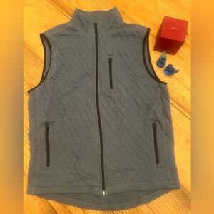 J. Crew Men's Charcoal Quilted Vest